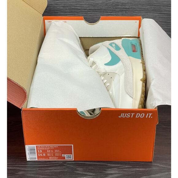 Nike Air Max 90 Golf NRG, Sail/Washed Teal | Size 13M [new] DO6492-141 - Picture 9 of 11